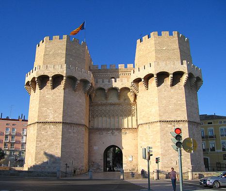 serranos valencia towers torres spain las main tower serrans cathedral uploaded