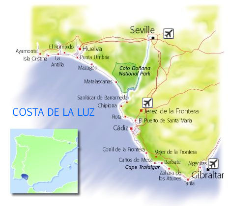 Conil de la Frontera, beautifull fishing town in Costa de la Luz Cadiz