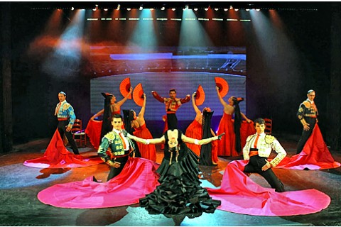 The famous evening show at Son Amar